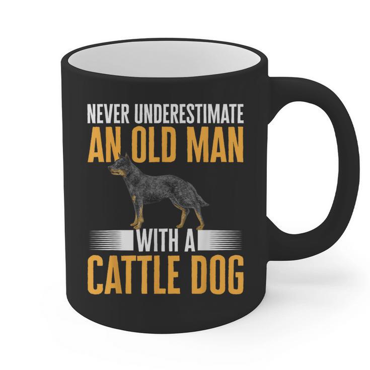 Blue Heeler Dad Australian Cattle Dog Men Graphic Print Coffee Mug