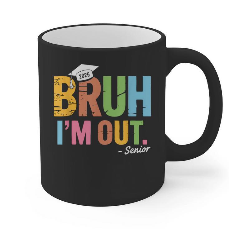 Bruh I'm Out Senior Graduation Graphic Print Coffee Mug