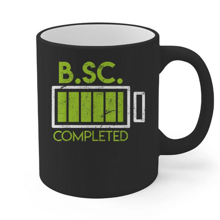 Bsc Completed Bachelor Of Science Graduation 2025 Graphic Print Coffee Mug