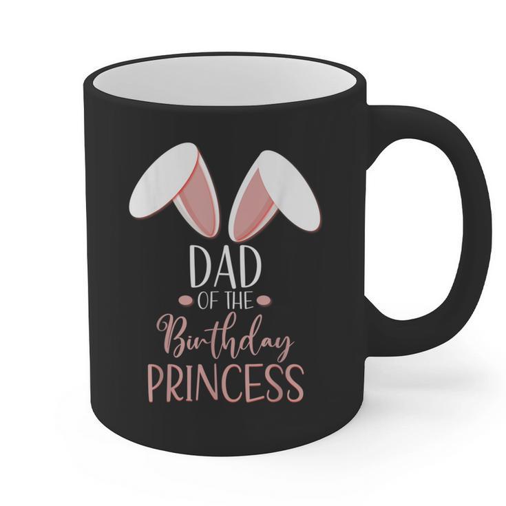 Bunny Dad Of The Birthday Princess Matching Family Graphic Print Coffee Mug