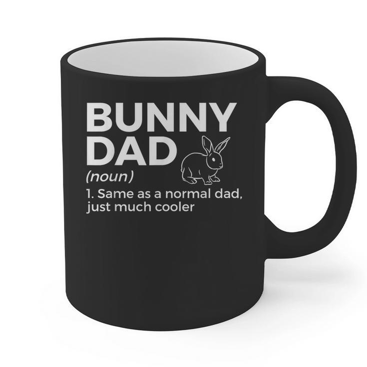 Bunny Dad Definition Rabbit Lover Graphic Print Coffee Mug