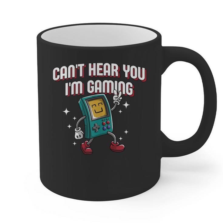 Cant Hear You Im Gaming Introvert Gamer Antisocial Graphic Print Coffee Mug