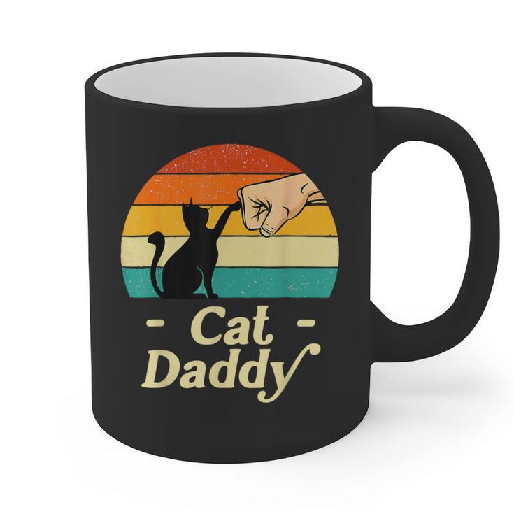 Cat Daddy Vintage Cat Lover Cat Dad Fathers Day Graphic Print Coffee Mug