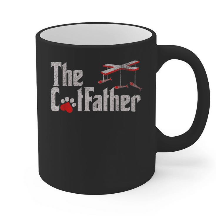 The Cat Father Cat Dad Feline Father Kitten Dad Graphic Print Coffee Mug