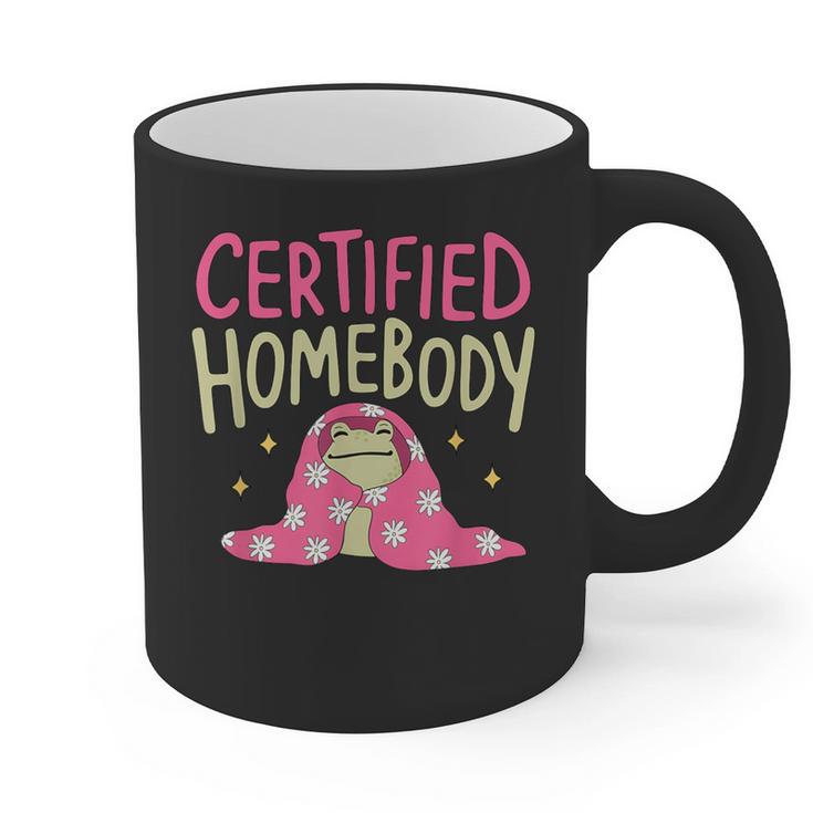 Certified Homebody Trendy Frog Introvert Graphic Print Coffee Mug Certified Homebody Trendy Frog Introvert Graphic Print Coffee Mug