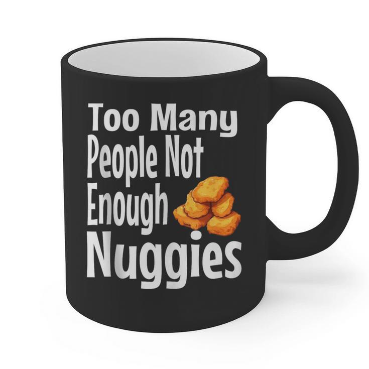 Chicken Nugget Saying Introvert Nuggie Foodie Food Graphic Print Coffee Mug