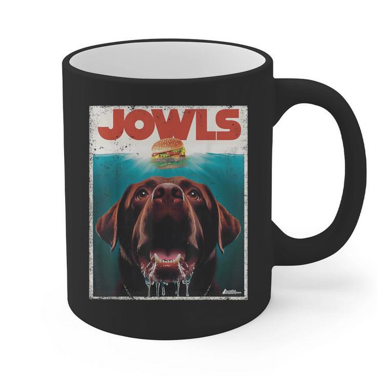 Chocolate Lab Jowls Labrador Retriever Dog Mom Dad Graphic Print Coffee Mug