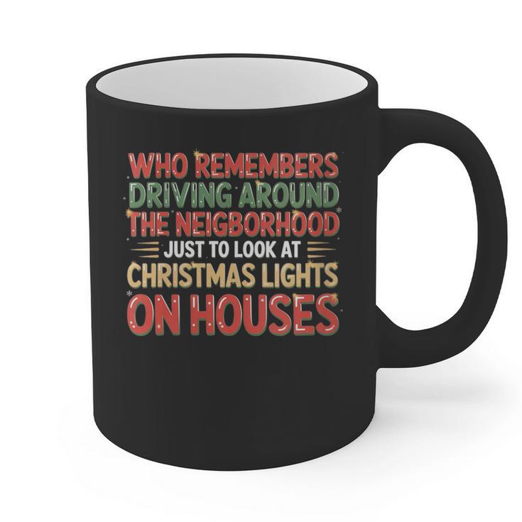 Christmas Lights Nostalgia – Holiday Memory Christmas Spirit Graphic Print Coffee Mug