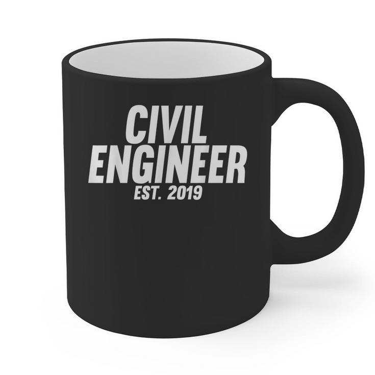 Civil Engineer Graduation Shirt New Civil Engineer Graphic Print Coffee Mug