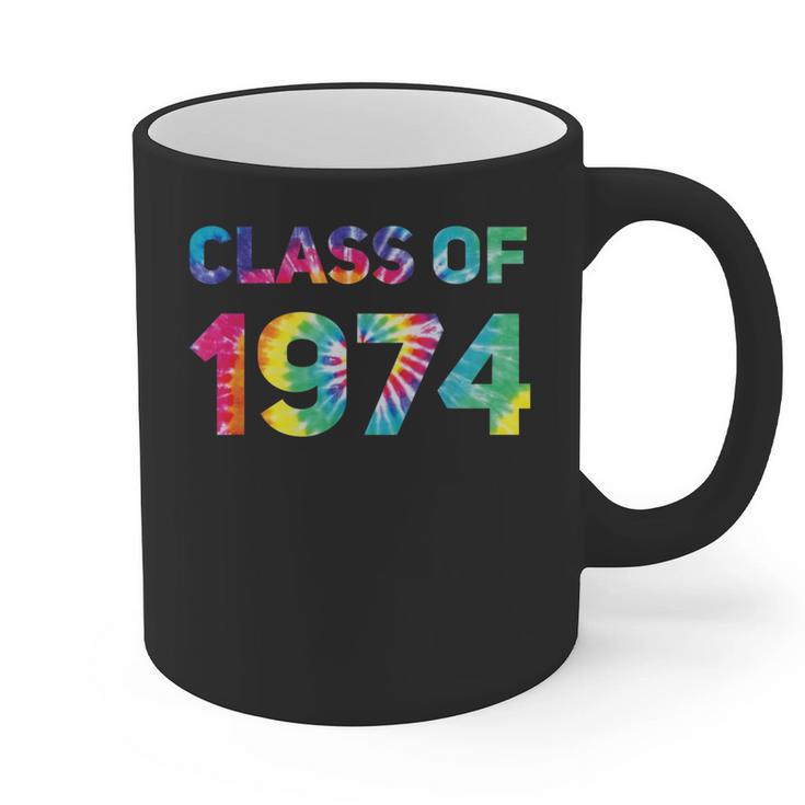 Class Of 1974 School Reunion College Highschool Graduation Graphic Print Coffee Mug