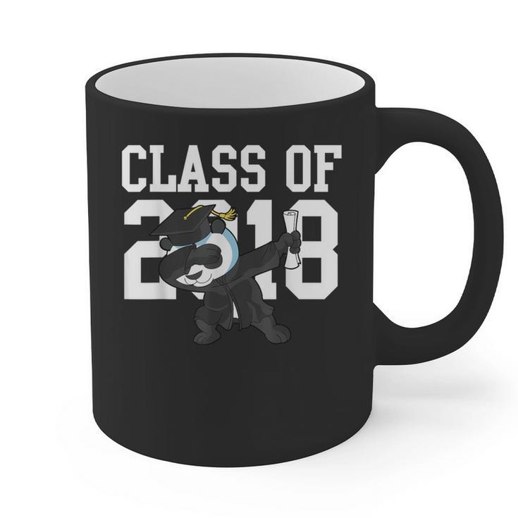 Class Of 2018 Graduation Dabbing Panda Bear Graphic Print Coffee Mug