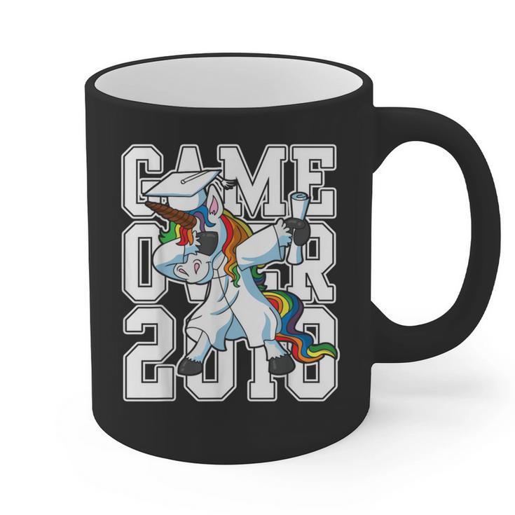 Class Of 2018 Graduation Dabbing Unicorn Shirt Graphic Print Coffee Mug