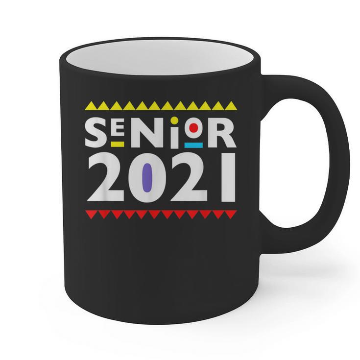 Class Of 2021 Senior Year 90's TV Style Graduation For Grad Graphic Print Coffee Mug