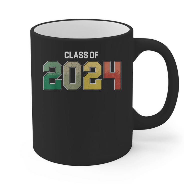 Class Of 2024 College High School Graduation Graphic Print Coffee Mug