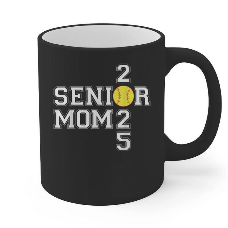 Class Of 2025 Softball Mom Senior Graduation Graduate Women Graphic Print Coffee Mug