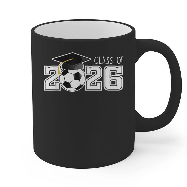 Class Of 2026 Senior 2026 Soccer High School Graduation Graphic Print Coffee Mug