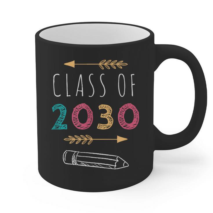 Class Of 2030 Grow With Me 2nd Grade Graduation Graphic Print Coffee Mug