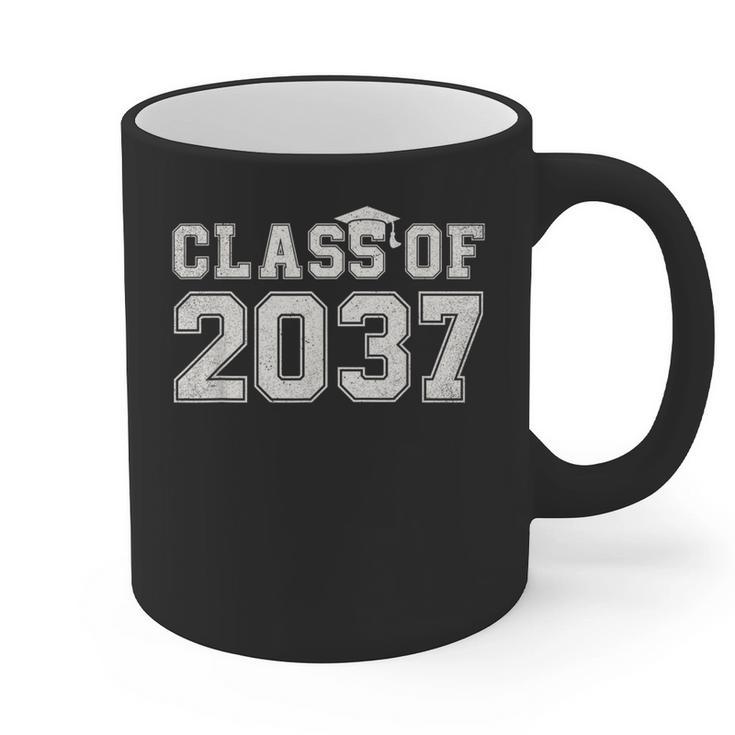 Class Of 2037 Kindergarten To Graduation First Day Of School Graphic Print Coffee Mug