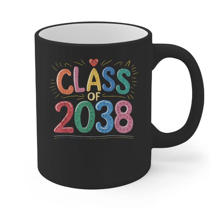 Class Of 2038 Pre K Graduate Preschool Graduation Graphic Print Coffee Mug