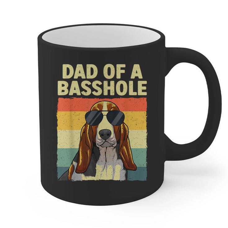 Cool Basset Hound For Men Dad Dog Basset Hound Lovers Graphic Print Coffee Mug