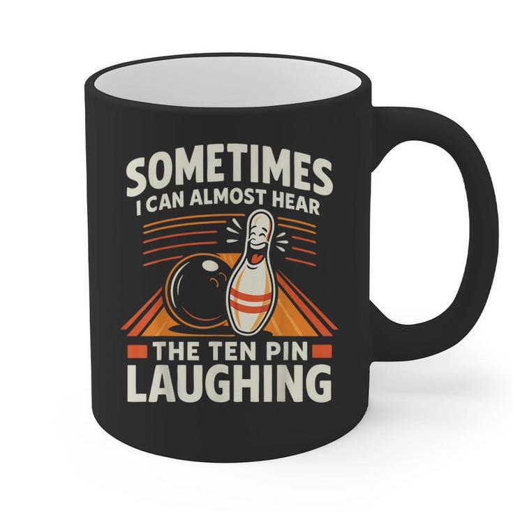 Cool Bowling Men Dad Bowler Fun Crazy Best Bowling Graphic Print Coffee Mug