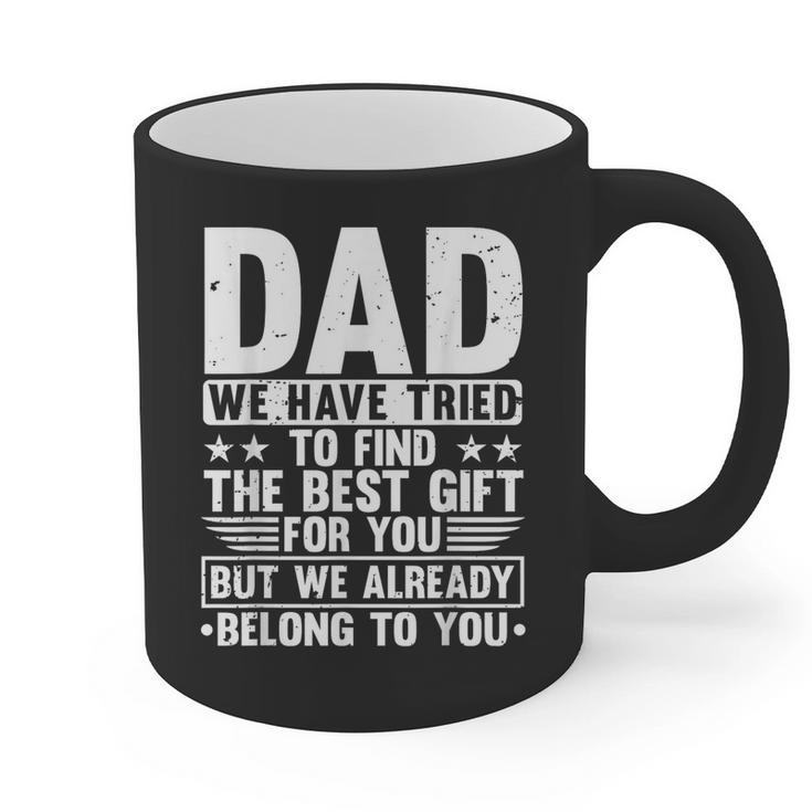 Cool Dad Art For Father Dad Stepfather From Son Daughter Graphic Print Coffee Mug