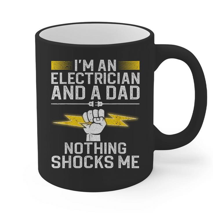 Cool Electrician For Men Dad Professional Electrician Graphic Print Coffee Mug