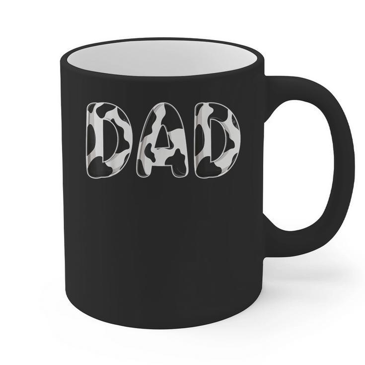 Cow Dad Birthday Family Matching Fathers Day Boy Girl Farm Small Graphic Print Coffee Mug