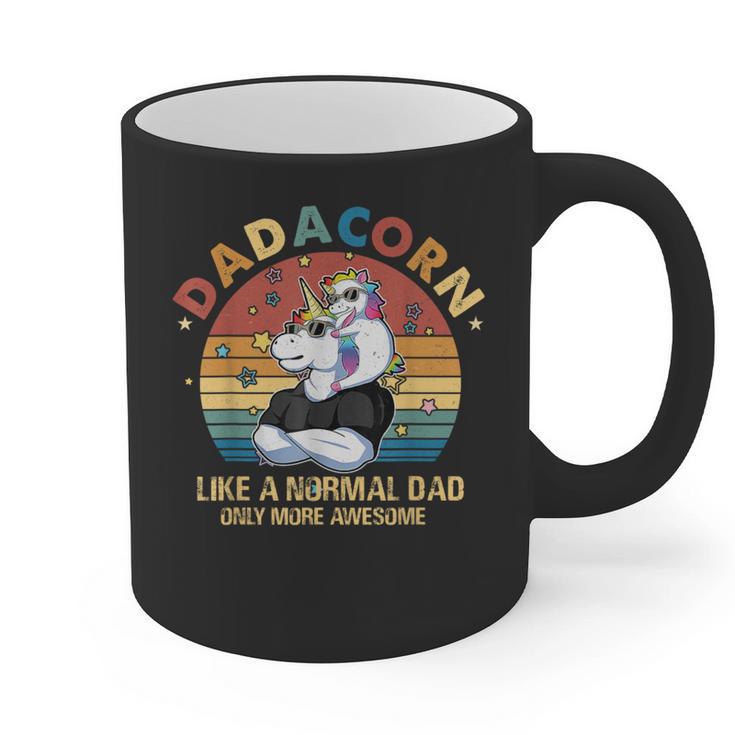 Cute Dadacorn Like A Normal Dad Only More Awesome Daddy Graphic Print Coffee Mug