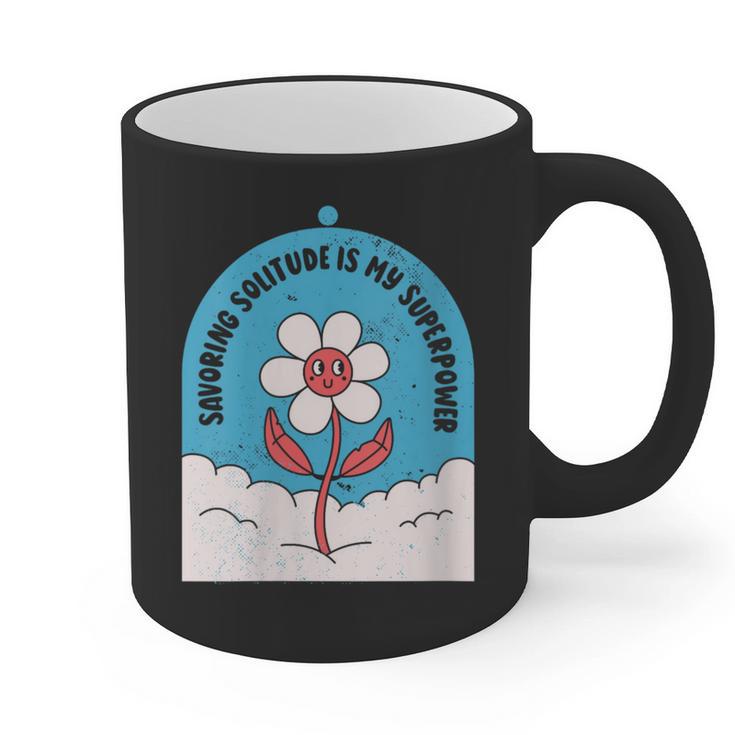 Cute Introvert Shy Teen Anti-Social Inner Strength Graphic Print Coffee Mug