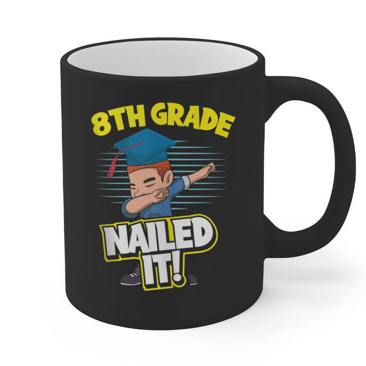 Dabbing Graduation Boy 8th Grade Class Of 2021 Graphic Print Coffee Mug
