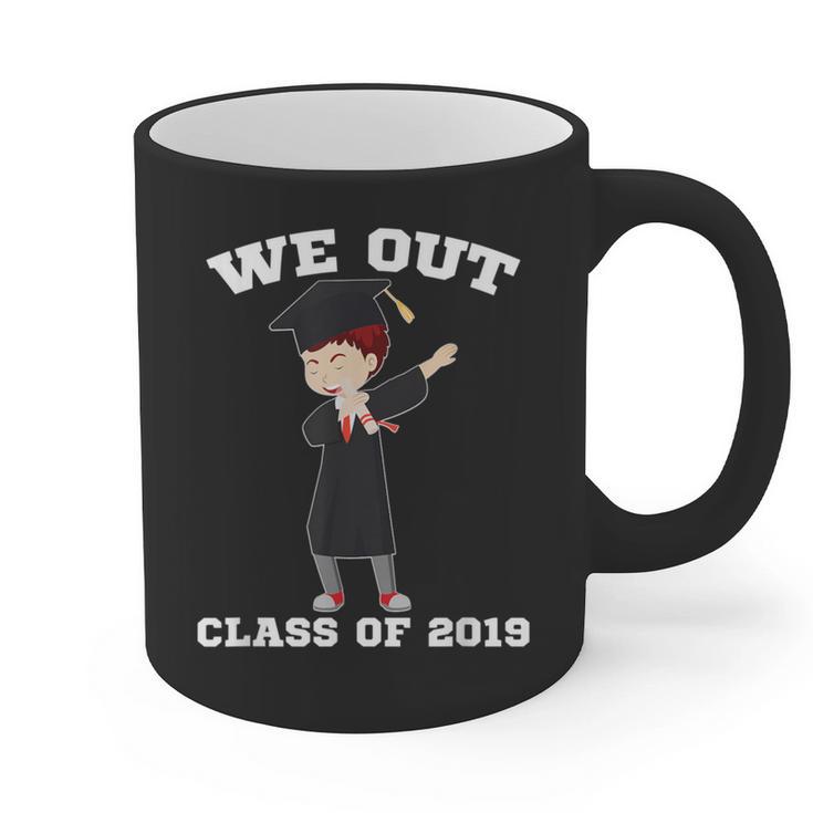 Dabbing Graduation Boy Class Of 2019 We Out Graphic Print Coffee Mug