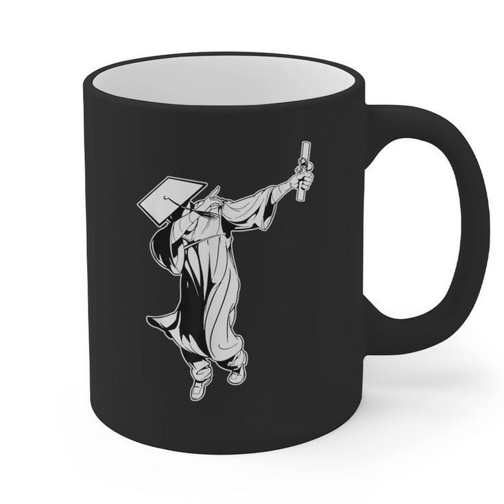 Dabbing Graduation Class Of 2025 Men Graduation Graphic Print Coffee Mug