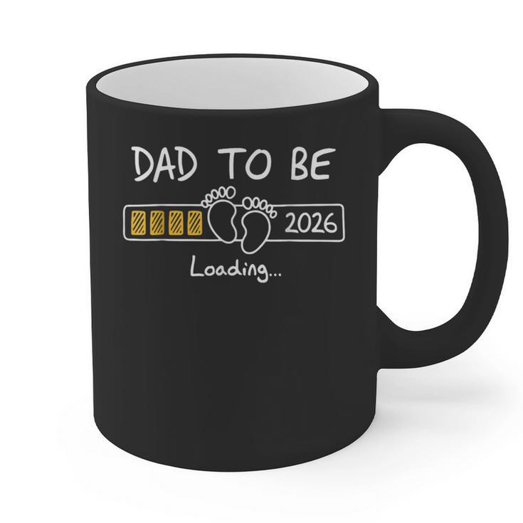 Dad To Be 2026 Loading Daddy 2026 New Baby Father 2026 Graphic Print Coffee Mug