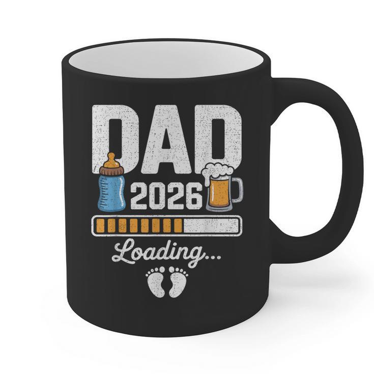 Dad 2026 Loading Expecting New Baby Announcement Men Graphic Print Coffee Mug