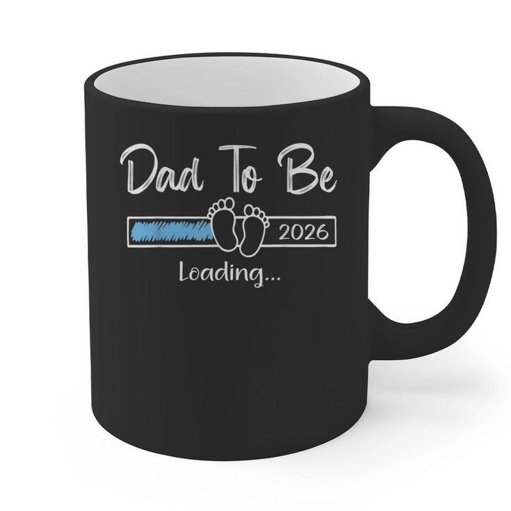 Dad To Be 2026 Promoted To Daddy Soon To Be New Dad Graphic Print Coffee Mug