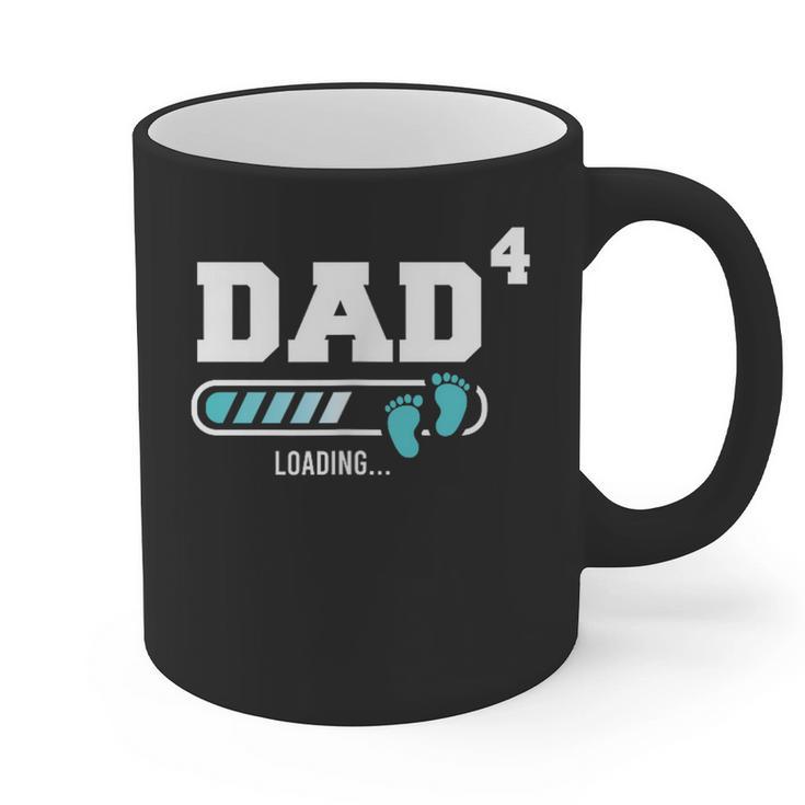 Dad 4 Fourth Time Dad Dad Of Four Graphic Print Coffee Mug