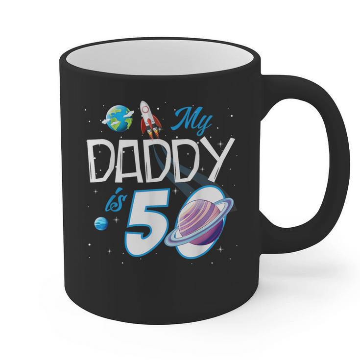 My Dad Is 50 Years Daddy Father 50th Years Birthday Graphic Print Coffee Mug
