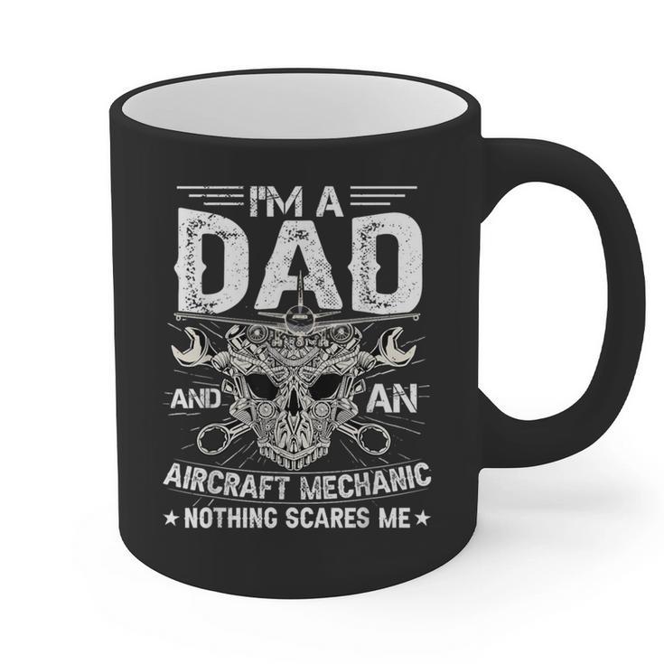 Dad Airplane Plane Aviation Aircraft Mechanic Graphic Print Coffee Mug
