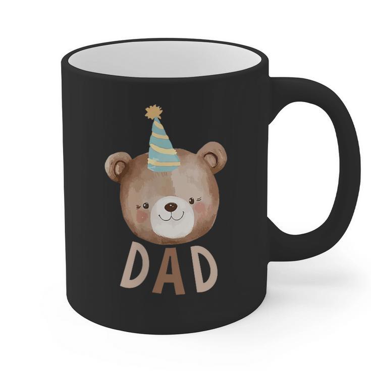 Dad Bear 1st Birthday Beary First Birthday Matching Family Graphic Print Coffee Mug