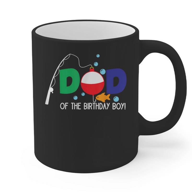 Dad Of The Big One Fishing Boy First Birthday Ofishally Graphic Print Coffee Mug