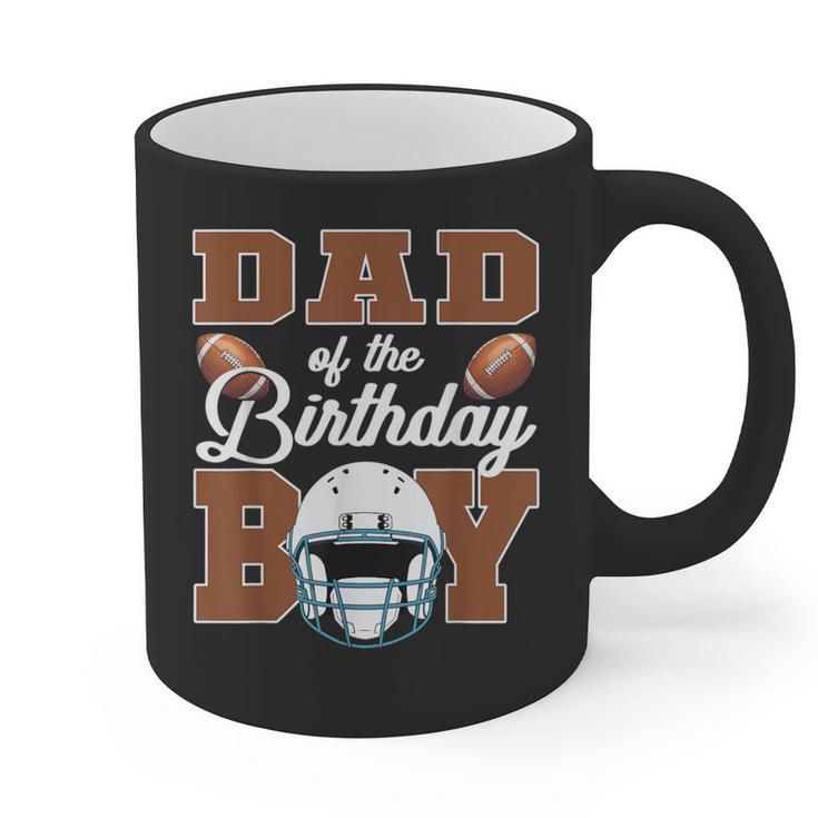 Dad Of The Birthday Boy Football Party Family Matching Graphic Print Coffee Mug