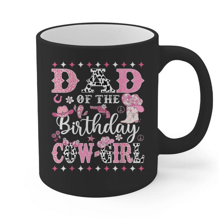 Dad Of The Birthday CowGirl Rodeo CowGirl Birthday Graphic Print Coffee Mug