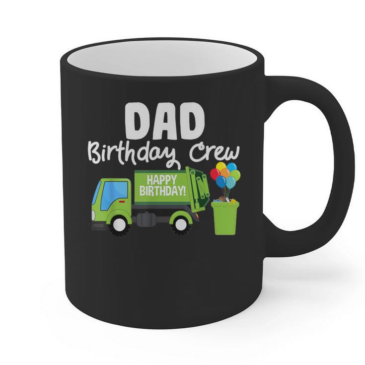 Dad Birthday Crew Garbage Truck Birthday Party T-Shirt Graphic Print Coffee Mug