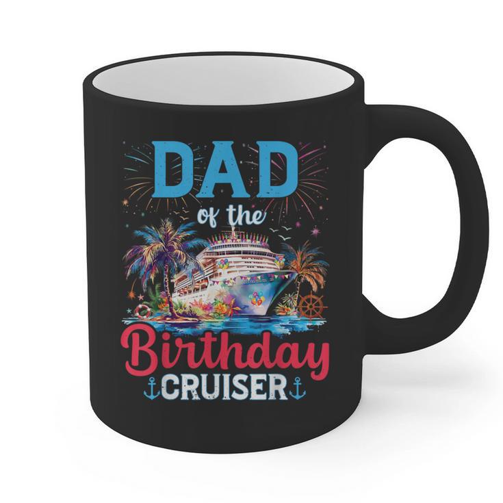 Dad Of The Birthday Cruiser Cruise Birthday Graphic Print Coffee Mug