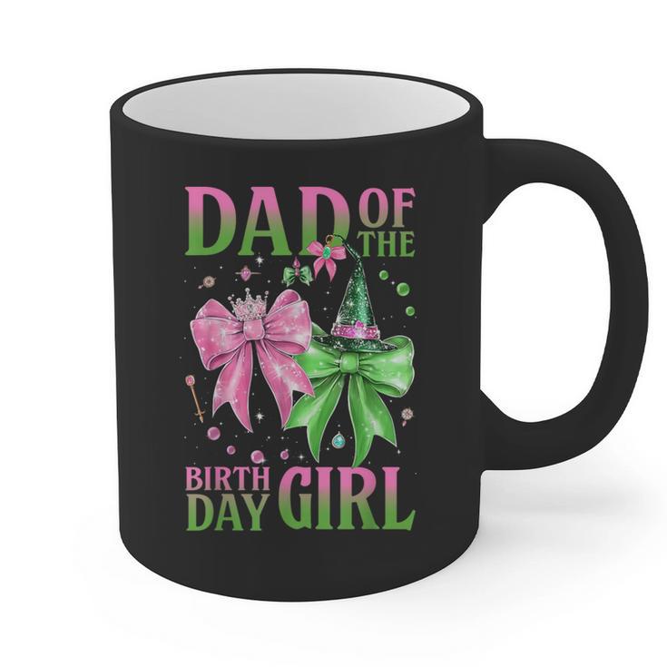 Dad Of The Birthday Girl Coquette Matching Family Party Graphic Print Coffee Mug