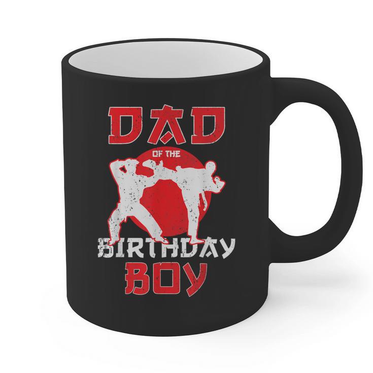 Dad Of The Birthday Karate Taekwondo Boy Martial Arts Graphic Print Coffee Mug