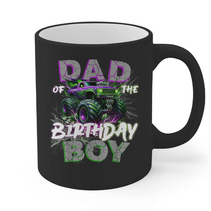 Dad Of The Birthday Monster Truck Family Matching Party Graphic Print Coffee Mug