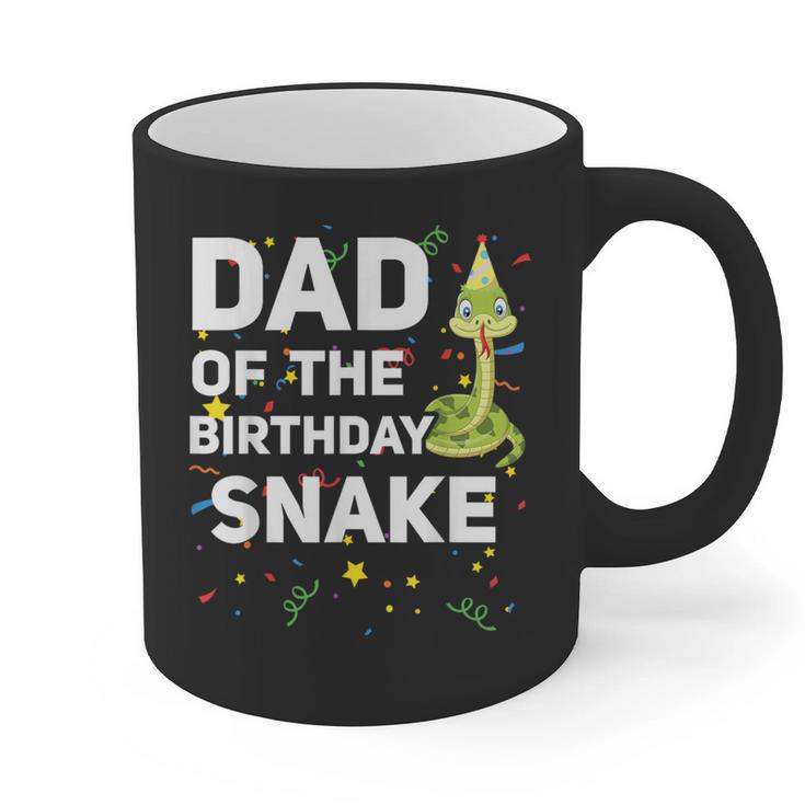 Dad Of The Birthday Snake Themed Birthday Party Graphic Print Coffee Mug
