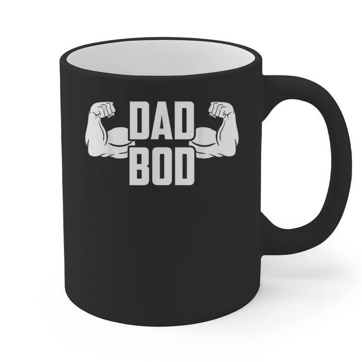 Dad Bod Muscle Strong Man Daddy Fathers Day Graphic Print Coffee Mug